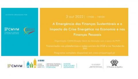 Webinar - A Emergência das Finanças Sustentáveis e o Impacto da Crise Energética na Economia e nas Finanças Pessoais