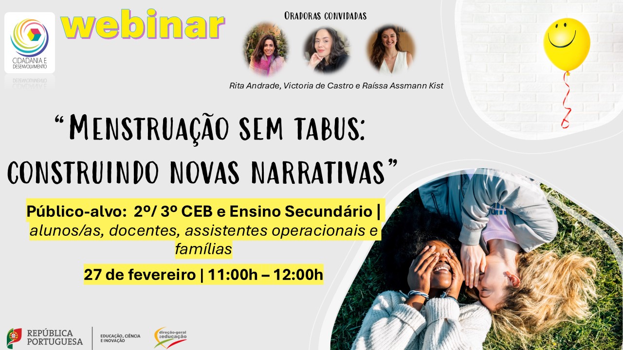 Webinar "Menstruação sem tabus: construindo novas narrativas"