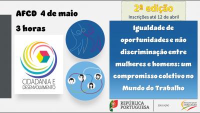 Ação de Formação “Igualdade de oportunidades e não discriminação entre mulheres e homens: um compromisso coletivo no Mundo do Trabalho”