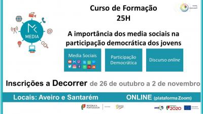 Formação - A importância dos media sociais na participação democrática dos jovens – Inscrições a decorrer
