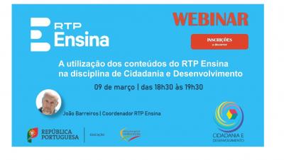 Webinar “A utilização de conteúdos do RTP Ensina na disciplina de Cidadania e Desenvolvimento”