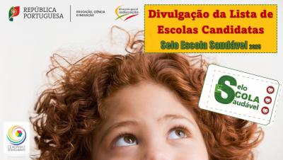 Candidatura ao Selo Escola Saudável 2025 - Divulgação da lista de Escolas candidatas