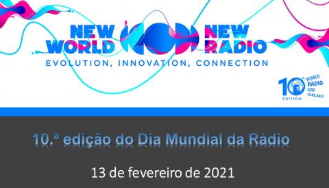 10.ª edição do Dia Mundial da Rádio – 13 de fevereiro de 2021