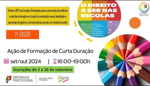 Ação de Formação de Curta Duração: “Direito a SER nas Escolas“ | 2ª edição