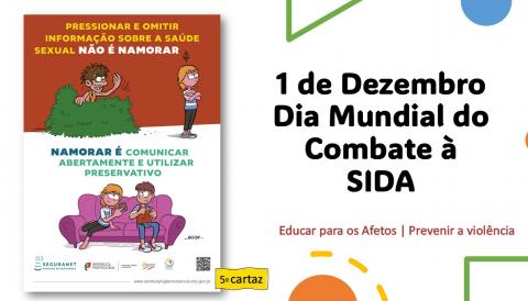 Usar preservativo porque prevenir, proteger e respeitar é também uma forma de amar.