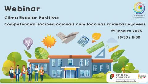 Webinar "Clima Escolar Positivo: Competências socioemocionais com foco nas crianças e jovens"