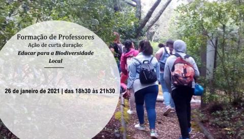 Educar para a Biodiversidade Local - Formação de Professores Ação de curta duração