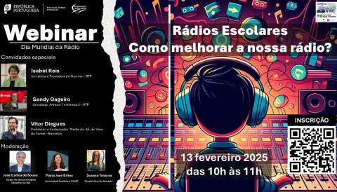 Webinar, Rádios Escolares – como melhorar a nossa rádio?