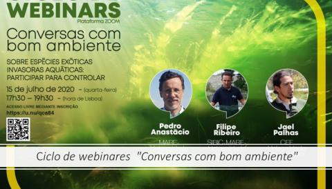 Ciclo de webinars  "Conversas com bom ambiente"