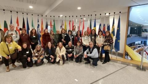 Comitiva de docentes em Visita às Instituições Europeias