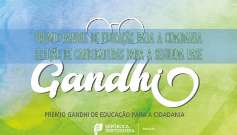 Prémio Gandhi de Educação para a Cidadania: eleição de candidaturas para a segunda fase