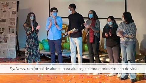 EçaNews, um jornal de alunos para alunos, celebra o primeiro ano de vida