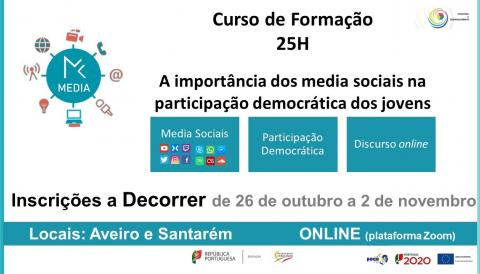 Formação - A importância dos media sociais na participação democrática dos jovens – Inscrições a decorrer