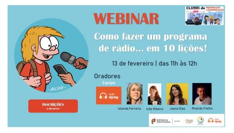 Webinar “Como fazer um programa de rádio… em 10 lições?