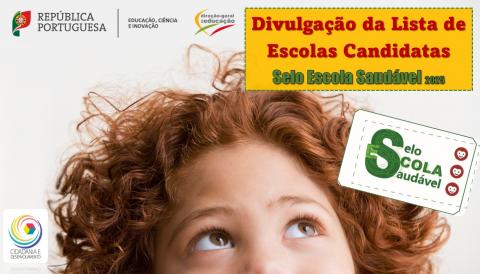 Candidatura ao Selo Escola Saudável 2025 - Divulgação da lista de Escolas candidatas