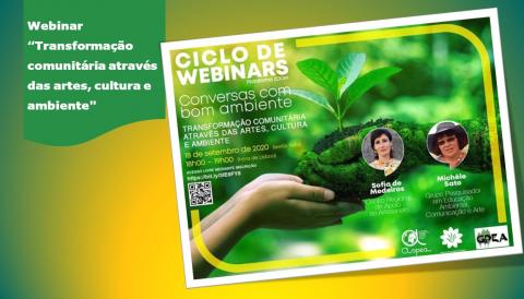 Webinar "Transformação comunitária através das artes, cultura e ambiente"                                              ASPEA