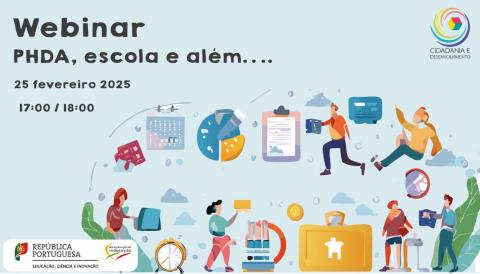 Webinar "PHDA, escola e além…”  25 de fevereiro