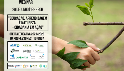 Webinar “Educação, Aprendizagem e Natureza – Cidadania em ação”