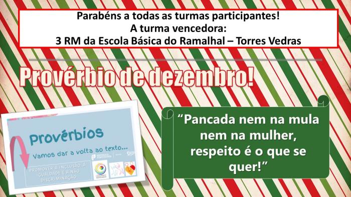 Provérbios - vamos dar a volta ao texto! – Vencedor do mês de dezembro