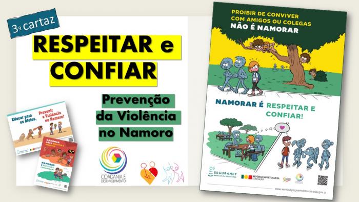 Namorar é respeitar e confiar – divulgação de Cartaz