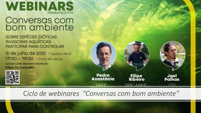 Ciclo de webinars  "Conversas com bom ambiente"