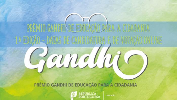 Prémio Gandhi de Educação para a Cidadania – 1.ª Edição – Datas de Candidatura e de Votação Online