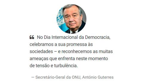 dia internacional da democracia
