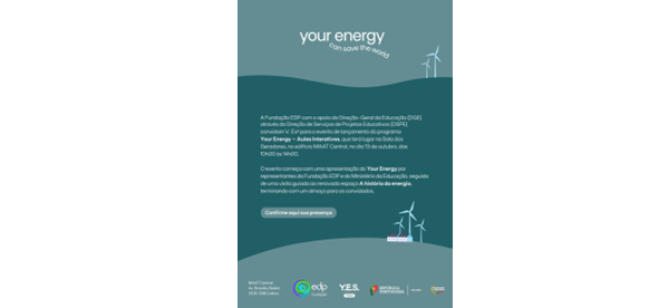 “Your Energy - can save the world - aulas interativas”