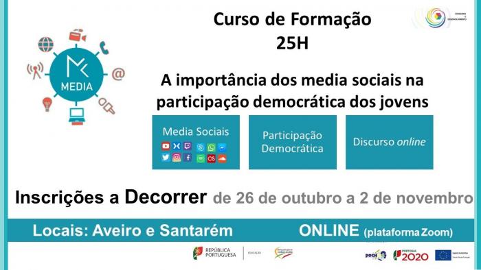 Formação - A importância dos media sociais na participação democrática dos jovens – Inscrições a decorrer