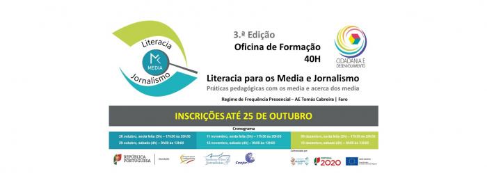 Oficina de formação – Literacia para os media e jornalismo, em Faro. Inscrições a decorrer!