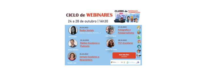 Ciclo de Webinares – Clubes de Informação e Comunicação