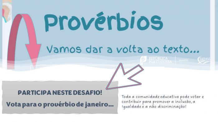 Vota no provérbio de JANEIRO  e dá a volta ao texto!