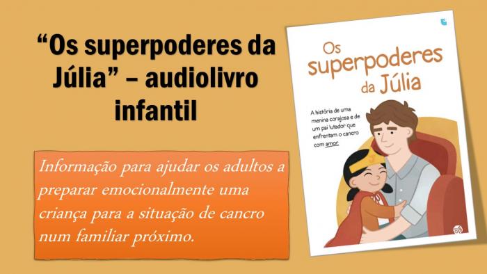 audiolivro “Os superpoderes da Júlia”