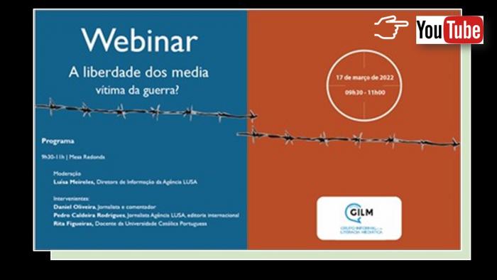 “A liberdade dos media: vítima da guerra?” - já pode ser visto online!