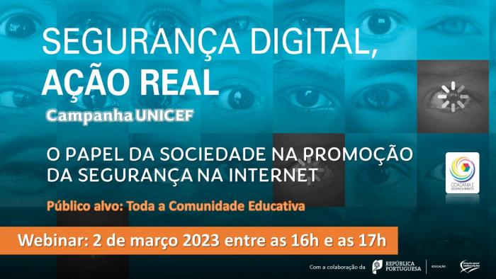 webinar - O PAPEL DA SOCIEDADE NA PROMOÇÃO DA SEGURANÇA NA INTERNET – 2 de março entre as 16h e as 17h