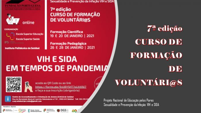 Webinar  a 7ª Edição do Curso de Formação Científica e Pedagógica para Voluntári@s 2020/2021