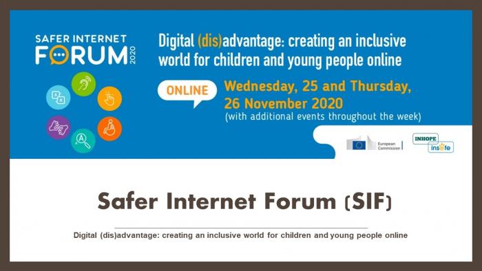 Safer Internet Forum (SIF) - Digital (dis)advantage: creating an inclusive world for children and young people online