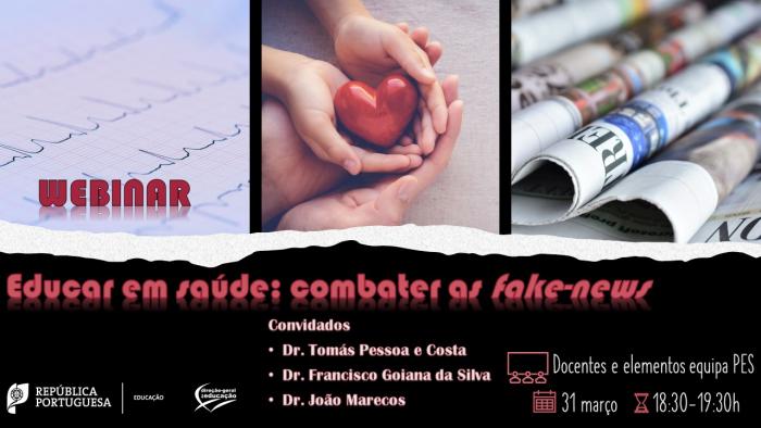 webinar - Educar em saúde: combater as fake-news