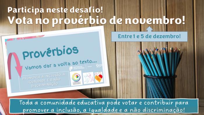 Vota no Provérbio de novembro, e dá a volta ao texto!