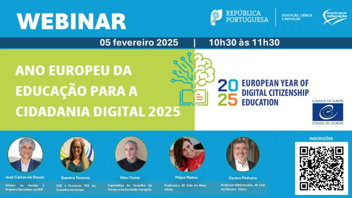 Webinar Ano Europeu da Educação para a Cidadania Digital 2025