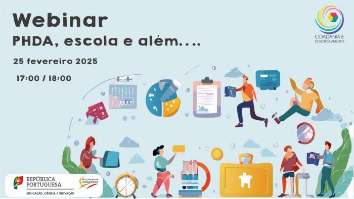 Webinar "PHDA, escola e além…”  25 de fevereiro