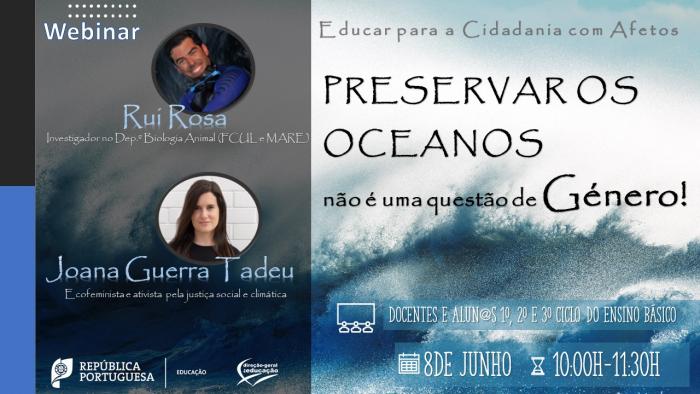 Preservar os Oceanos não é uma questão de Género! Educar para a Cidadania com Afetos.