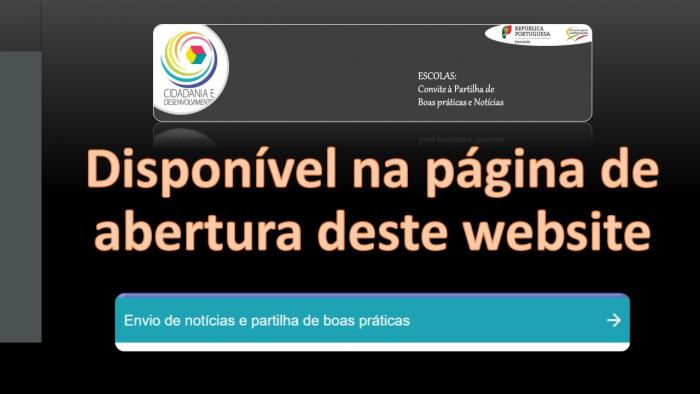 Envio de notícias e partilha de práticas de desenvolvimento curricular